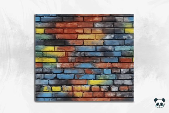Brick Wall 3D Seamless Pattern 10: A Versatile Design for Modern Sublimation Projects