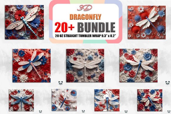 Bringing Summer Vibes to Life with the Patriotic Dragonfly 3D Tumbler Bundle