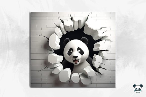 Bringing Wild 3D Designs to Life with Panda 3D Cracked Hole Tumbler Wrap 2