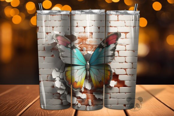 Butterfly Cracked Hole Tumbler Wrap 8 Design Guide