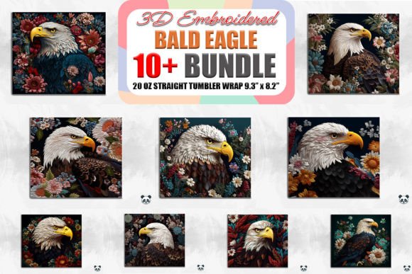 Elevate Your Craft with the Bald Eagle 3D Embroidered Tumbler Bundle