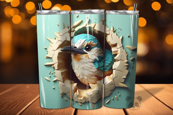 Elevating Sublimation Projects with the Sparrow 3D Cracked Hole Tumbler Wrap