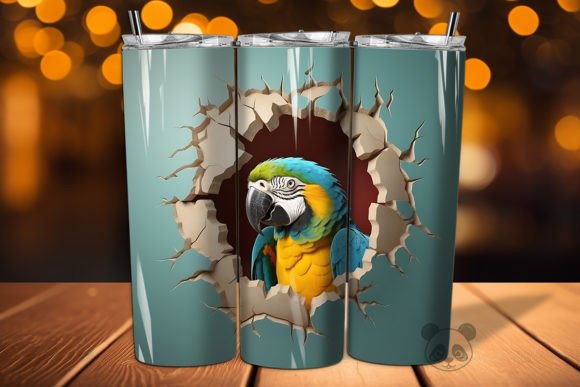 Integrating the Macaw 3D Cracked Hole Tumbler Wrap 1 into Your Sublimation Workflow