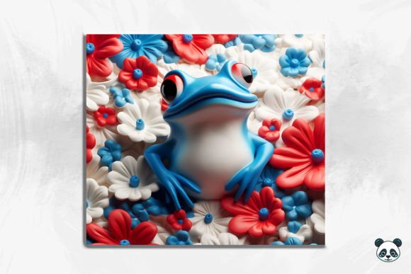 Patriotic Frog 3D Tumbler Wrap 8 Design Guide