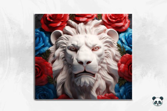 Strategic Branding with the Patriotic Lion 3D Tumbler Wrap