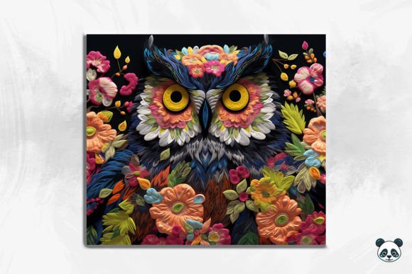 Transform Your 20 oz Skinny Tumblers with the 3D Owl Embroidered Wrap Bundle