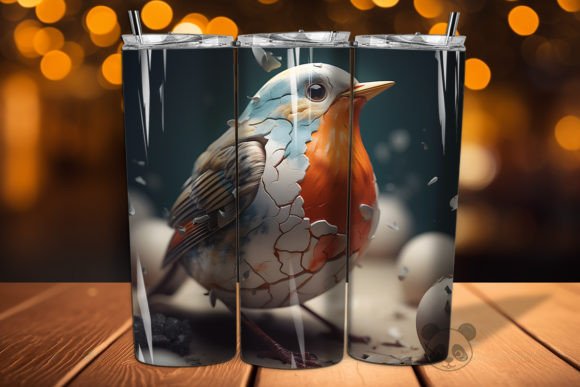 Transforming Plain Tumblers with the Robin 3D Cracked Hole Design