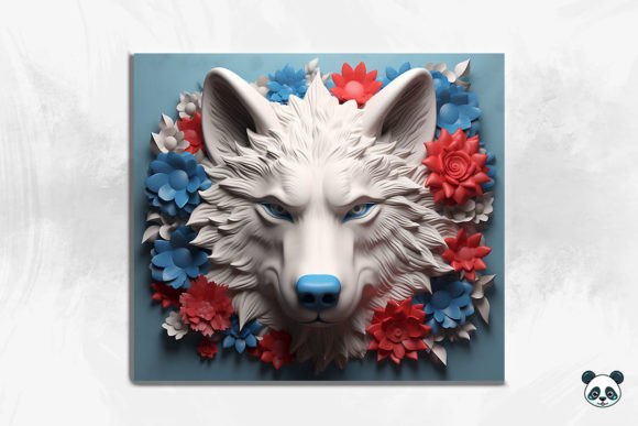 Unleash Your Creativity with the 3D Patriotic Wolf Tumbler Wrap Bundle